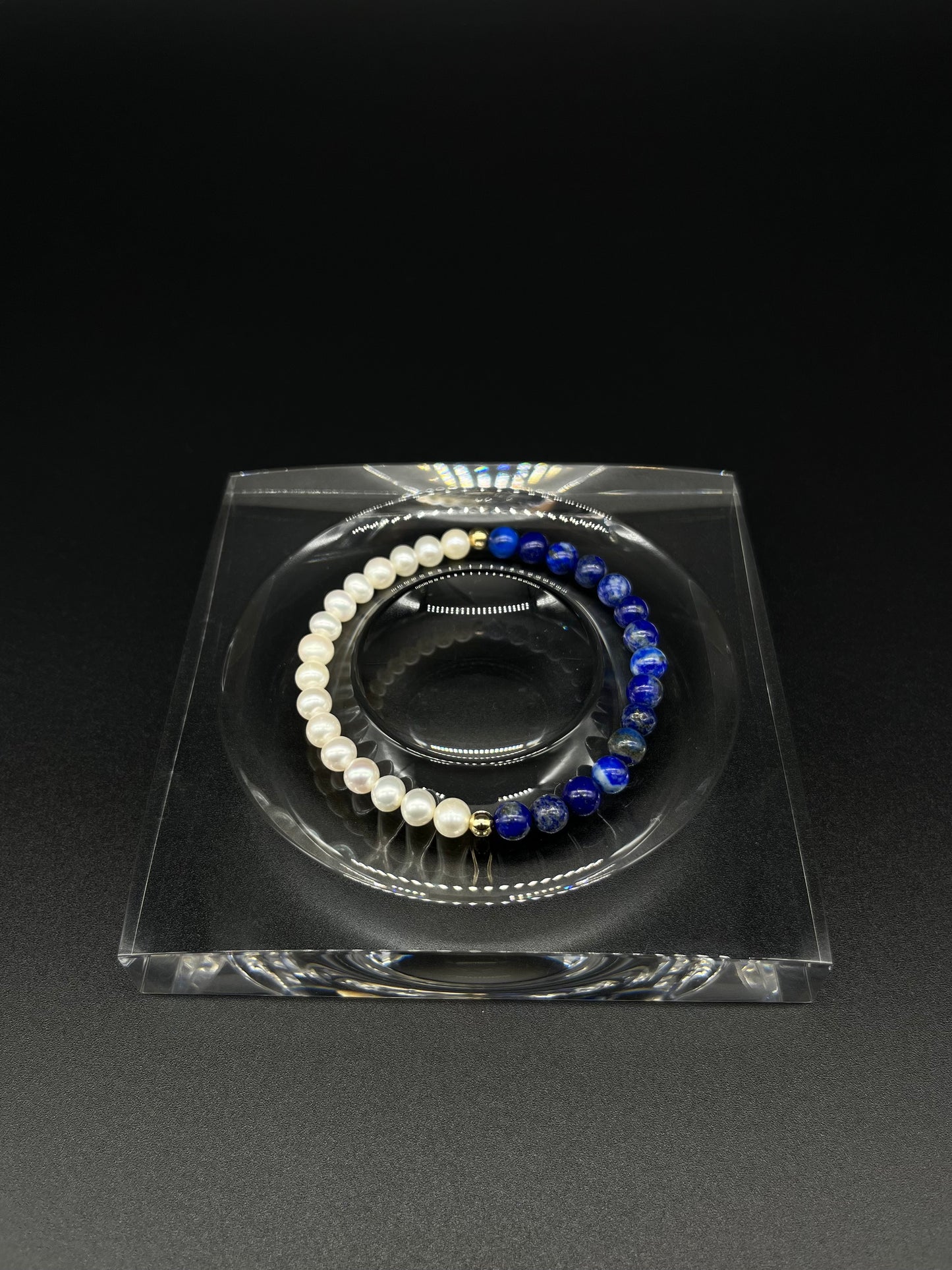 Half Lapis Bracelet