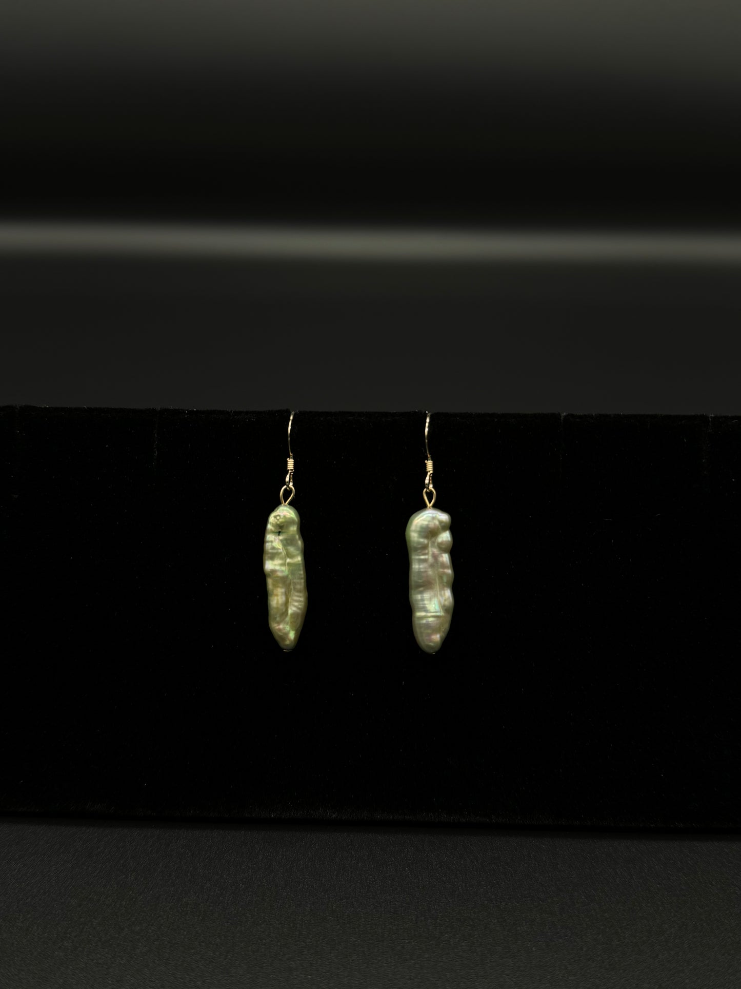 Green Biwa Earrings