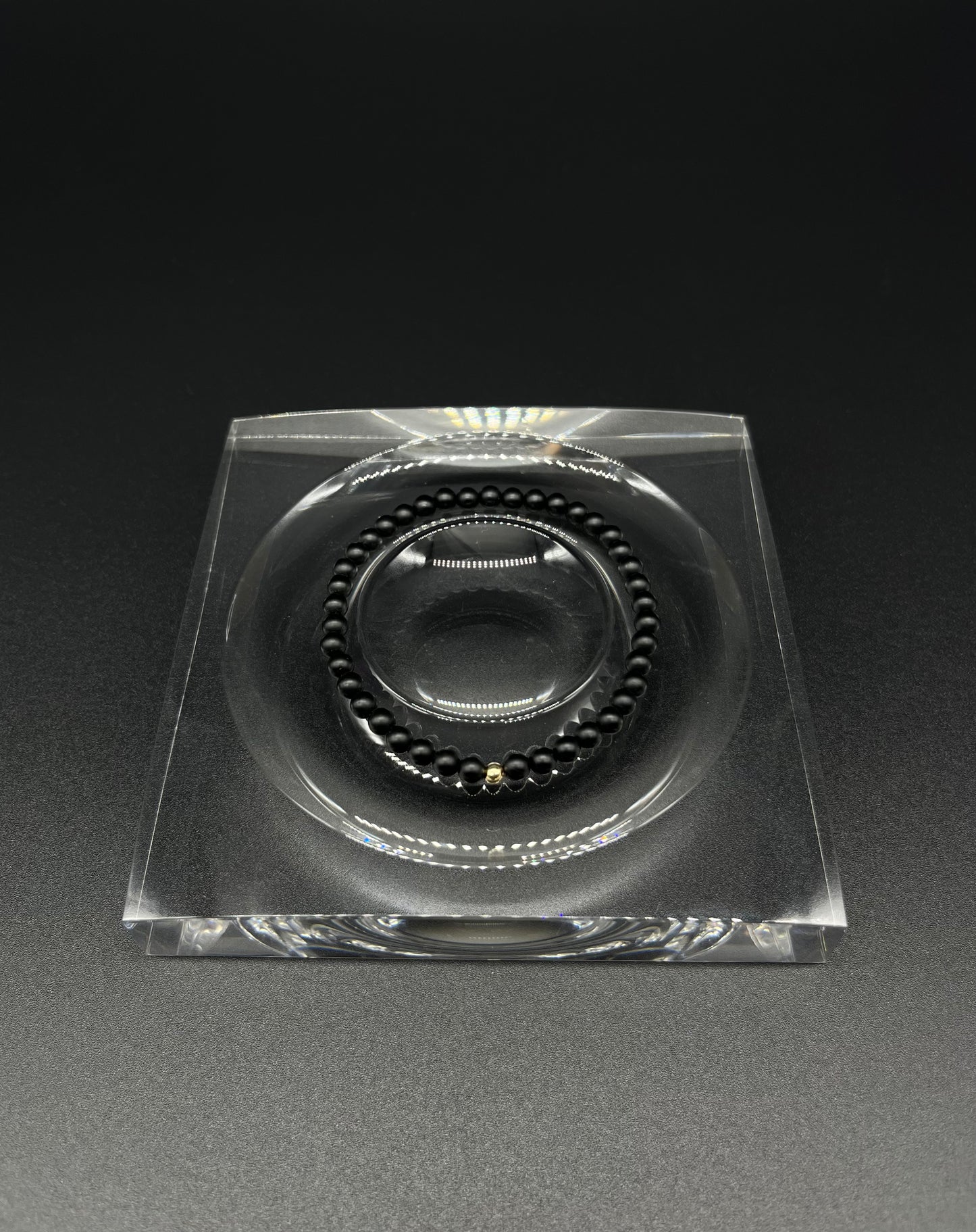Small Black Bead Bracelet