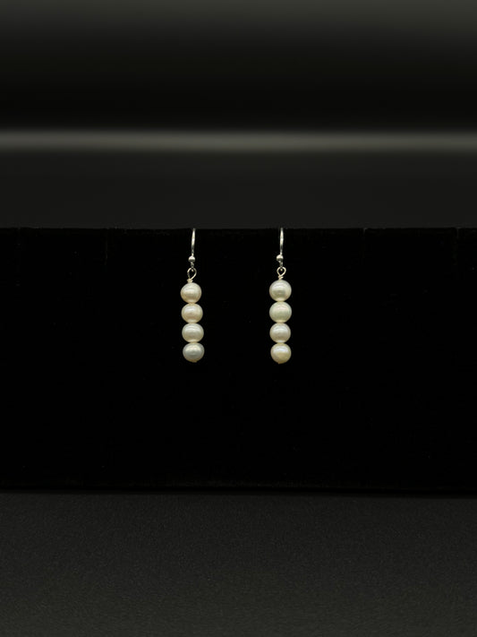 3 Pearl Earrings